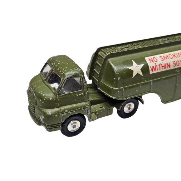 Corgi Big Bedford Tractor Unit US Army Tanker Truck Military Diecast Green 7.5" - Picture 2 of 13